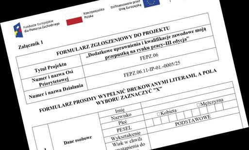 Rekrutacja do projektu "Dodatkowe uprawnienia i kwalifikacje zawodowe moją przepustką na rynku pracy - III edycja"
